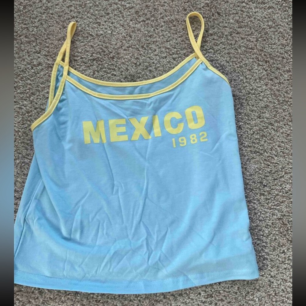 Mexico cropped tank Top